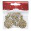 Fashion 3cm wooden button 4 holes with tiger stripe print for women dress