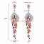 Costume Jewelry Fashion Ruby Tassel Earrings