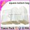 Yason square bottom self-opening flat gusseted paper bags