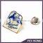 Open design custom offset printing pin with Butterfly Hat