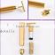 Hot! Health Care Slimming Face 24k Gold Beauty Face Lift Skin Tightening Vibration Face Massage Roller Wrinkle Stick