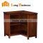 LB-VW5080 Simple style wooden corner bookcase furniture for sale