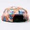 High Quality Custom Floral Printed 5 Panel Hat, Cheap Adjustable 5 Panel Hat