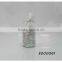 Christmas Snowflake hangtag unscented birch pillars candles with shimmer