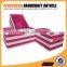 Beautiful with cover stripe storage box set of three
