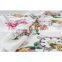 The beautiful pattern design printed crepe knit garment fabric