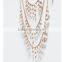 Latest High-end Gold Muti-layer Tassels Paerls Bead Necklace Body Jewelry Sex Body Chain