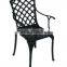 Hot sale! High fashion Die sand cast aluminum dining chair mobile home furniture home furniture