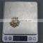 metal zinc gold brooches pin with rhinestone and white pearl