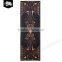Foldable peacock printed lightweight 100% recycled microfiber yoga towel for yogi