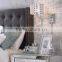 1017-7 metal shade latticed with sparkling crystal Plug-In Swing Arm Wall Lamp