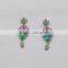 <<<2016 Hot Sale European Style Women Party Fashion Alloy Crystal Rhinestone Colorful Acrylic Dangle Chandelier Drop Earring/