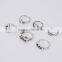 >>2015 New Bohemia Vintage Punk Rings For Women Men Beach Unique Carving Tibetan Silver Plated Knuckle Joint Ring Set 6PCS/Set/
