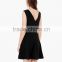 New fashion women clothing manufacture double v-neck woman casual Dress