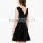 New fashion women clothing manufacture double v-neck woman casual Dress