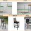 Bar chairs rattan wicker garden furniture commercial used