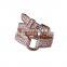 Popular Wedding Ring Belt Women AAA Cubic Zircon Ring