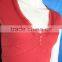 Crocheted neck new design knitted blouse ladies