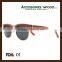 wood sunglasses half frame unisex wooden sun glasses