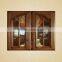 Solid Wood Frame Glass Double Doors for Storage Cabinet