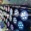wholesale 7*10w 4in1 rgbw quad-color black color led stage flat par cans light