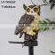 solar owl garden stake decorative