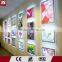 Factory direct sale LED super slim crystal light box acrylic advertising board