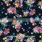 Popular becautiful flower polyester print fabric