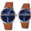 Gift cheap leather couple wrist quartz watches for promotional