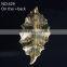 Alloy Metal Vintage Gold Leaf Fashion Korea Hair Accessories Jewelry Making -429