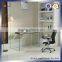  bent glass console table