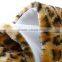 Dark Camel Leopard Pattern Design Stylish Classic Pure Wool Scarf Shawl Wraps