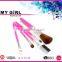 2016 5pcs MY GIRL Goat Hair High Quality Mermaid Makeup Brush Sets , Top Salon Rose Gold Oval Makeup Brush Set