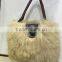 Fashion design tibet sheep fur handbag/wholesale and retail