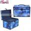 Professional Leopard Simulation Fur Black Makeup Travel Box