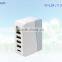Multiple Universal Portable 5 USB port Charger with IQ chip, 5V 12A CE, UL, FCC, ROHS approved