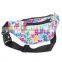 RETRO STYLE MULTI BLUETONE WEATHERPROOF FLOWER FLORAL HEART FESTIVAL BUM BAG