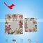 flower printed disposable square paper plate