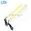 Hot sale 17cm cob led daytime running light with silver metal cover DRL