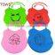 Printed Cartoon Animal Patterns FDA Grade Silicone Baby Bib Christening Drool Bibs