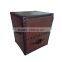 Vintage faux leather living room storage drawer cabinet