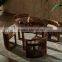 Modern small wooden dining table set