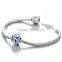 D144 Enamel Silver Opera Face Beads,chinese Charm for Bracelet