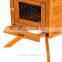 Pawhut Brown Fir Wood Bird Cage W/2 Trays