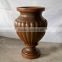 Not coated fiberglass vase elegant flower pot for garden use