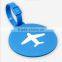 2016 Custom Gift Airplane Soft PVC Plastic Luggage Tags