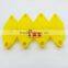blank ear tag for pig in yellow 32*32 mm