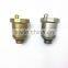 Nickel plated or brass air vent valve