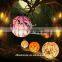 Halloween lanterns of parper lantern pumpkin hold electric lanterns