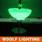 Small MOQ Color Changing Rechargeable illuminated LED Salon Furniture